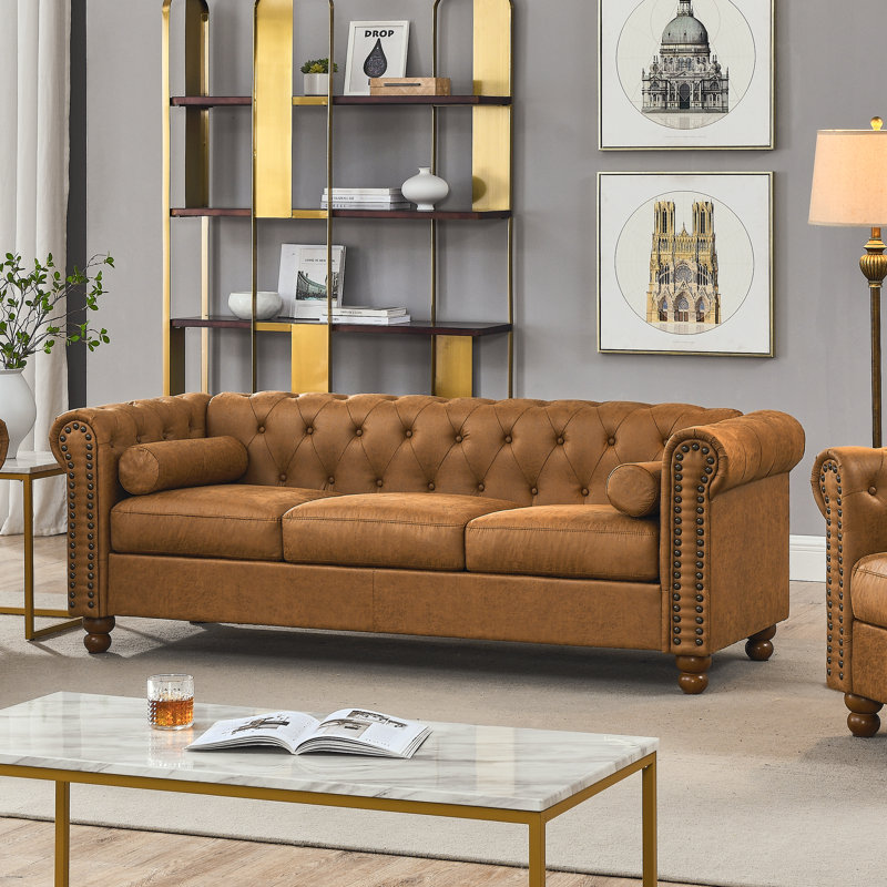 Vegan chesterfield sofa discount